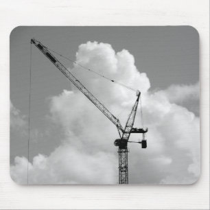 Cumulonimbus Crane - Zwart-wit Muismat