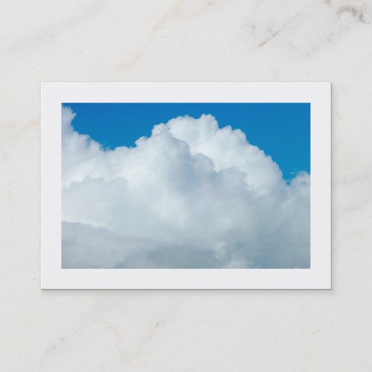 Cumulonimbus (grens) visitekaartje (Voorkant)