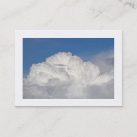 Cumulonimbus (grens) visitekaartje (Voorkant)
