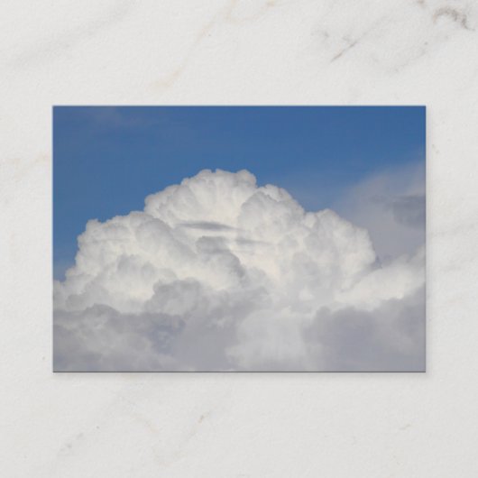 Cumulonimbus Visitekaartje (Voorkant)