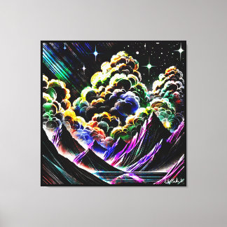 Cumulus Canyon Canvas Afdruk