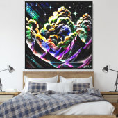 Cumulus Canyon Canvas Afdruk (Insitu (Slaapkamer))