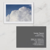 Cumulus Cloud (Gecombineerd) Visitekaartje (Voorkant / Achterkant)