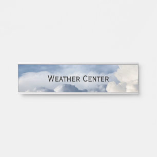 Cumulus Cloud Groep Aangepaste Tekst Deurbordje