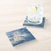 Cumulus Cloud Group Glazen Onderzetter (Schuin)