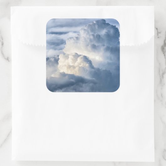 Cumulus Cloud Group Vierkante Sticker (Tas)