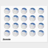 Cumulus Cloud II Ronde Sticker (Vel)
