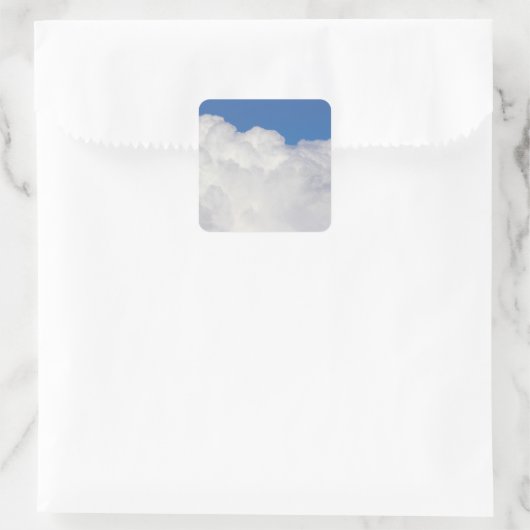 Cumulus Cloud II Vierkante Sticker (Tas)