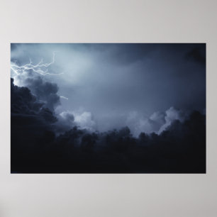 CUMULUS CLOUDS EN LIGHTS POSTER