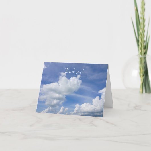 Cumulus Pluimen Bedankkaart (Voorkant)