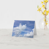 Cumulus puffs die denken van je kaart (Gele Bloem)