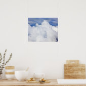 Cumulus wolken bekeken vanuit een hoge hoek. poster (Keuken)