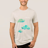 Cumuluswolk Tri-Blend Shirt (Voorkant)