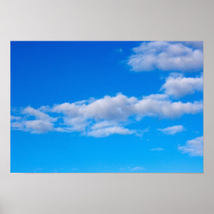 cumuluswolken boven het westen van Antarctica Poster