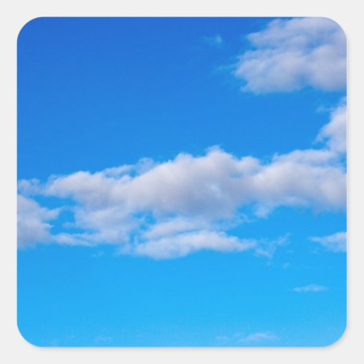 cumuluswolken over de westerne Antarctische watere Vierkante Sticker (Voorkant)