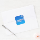cumuluswolken over de westerne Antarctische watere Vierkante Sticker (Envelop)