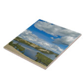 Cumuluswolken zweven boven meren, Northwest Tegeltje (Zijkant)