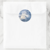 Cumuluswolkengroep Ronde Sticker (Tas)