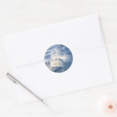 Cumuluswolkengroep Ronde Sticker (Envelop)