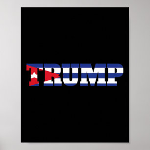 Cun Trump-aanhanger Nationale vlag Havana Cu Voor  Poster