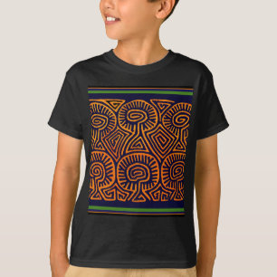 Cuna Indiaanse Paddenstoelendemonen T-shirt