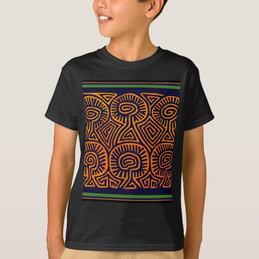 Cuna Indiaanse Paddenstoelendemonen T-shirt (Voorkant)