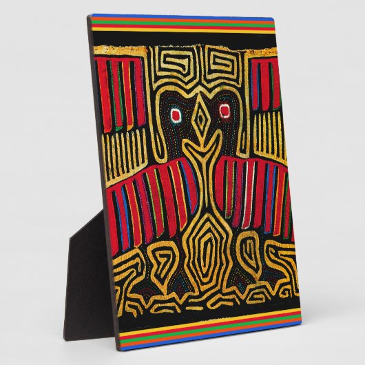 Cuna Indian Mola Duck Design Fotoplaat (Zijkant)