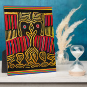 Cuna Indian Mola Duck Design Fotoplaat (Zijkant)