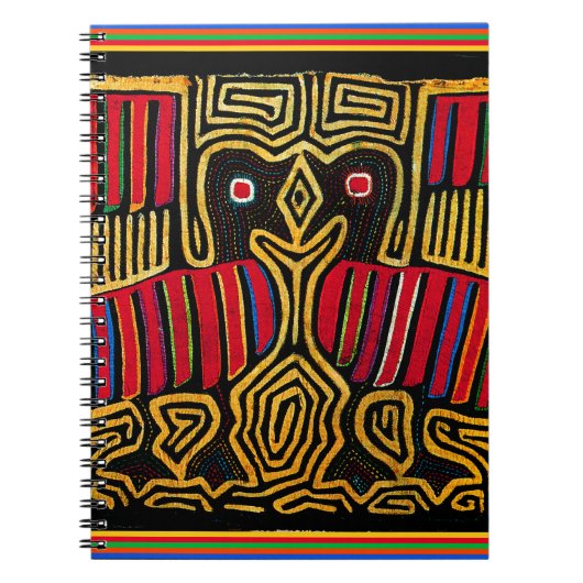 Cuna Indian Mola Duck Design Notitieboek (Voorkant)