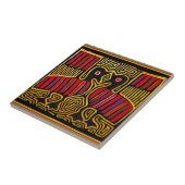 Cuna Indian Mola Duck Design Tegeltje (Zijkant)