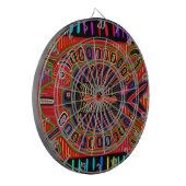 Cuna Indian Mola Flying Fish Dartbord (Voorkant Links)