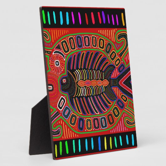 Cuna Indian Mola Flying Fish Fotoplaat (Zijkant)