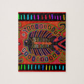 Cuna Indian Mola Flying Fish Legpuzzel (Verticaal)