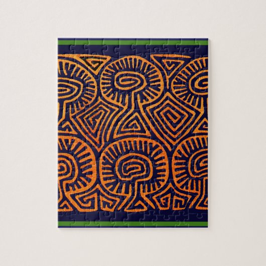 Cuna Indian Mushroom Demons Legpuzzel (Verticaal)