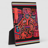 Cuna Indian Tribal Shaman met blikken Fotoplaat (Zijkant)