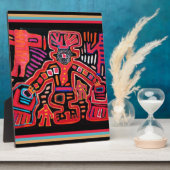 Cuna Indian Tribal Shaman met blikken Fotoplaat (Zijkant)