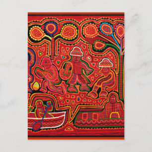 Cuna Indische Mannen in Cayucos Briefkaart
