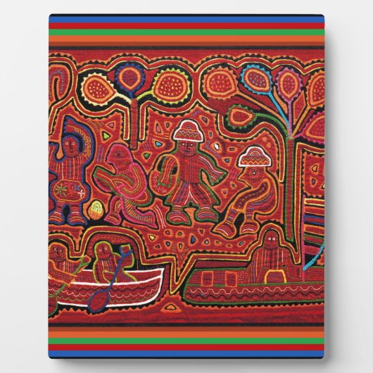 Cuna Indische Mannen in Cayucos Fotoplaat (Voorkant)