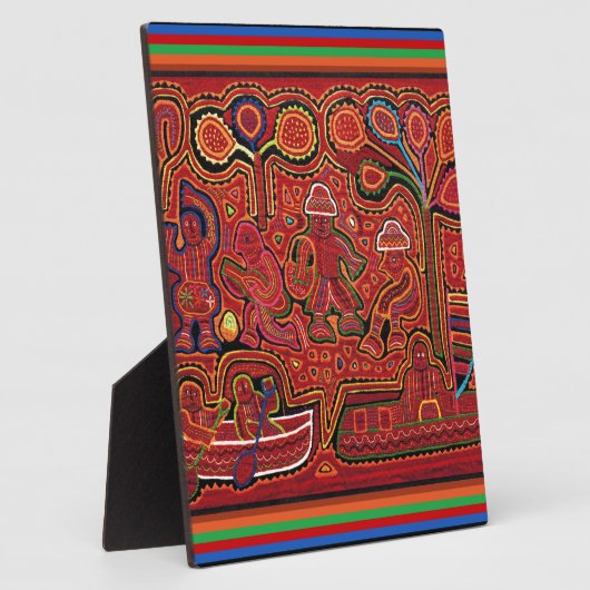 Cuna Indische Mannen in Cayucos Fotoplaat (Zijkant)