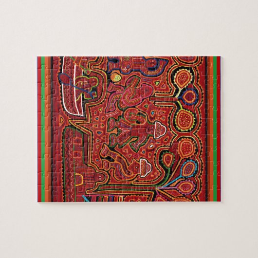 Cuna Indische Mannen in Cayucos Legpuzzel (Horizontaal)