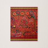 Cuna Indische Mannen in Cayucos Legpuzzel (Verticaal)