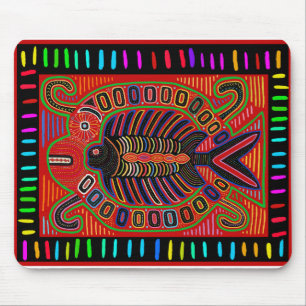 Cuna Indische Mola Vliegende Vis Muismat