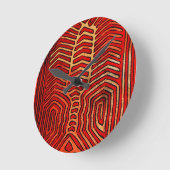 Cuna Indische Stam Kreeft Skelet Ronde Klok (Hoek)