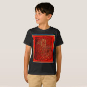 Cuna Indische Stam Kreeft Skelet T-shirt (Voorkant volledig)
