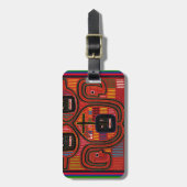 Cuna Tribal Design Bagagelabel (Voorkant verticaal)