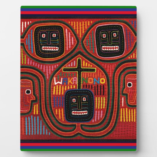 Cuna Tribal Design Fotoplaat (Voorkant)