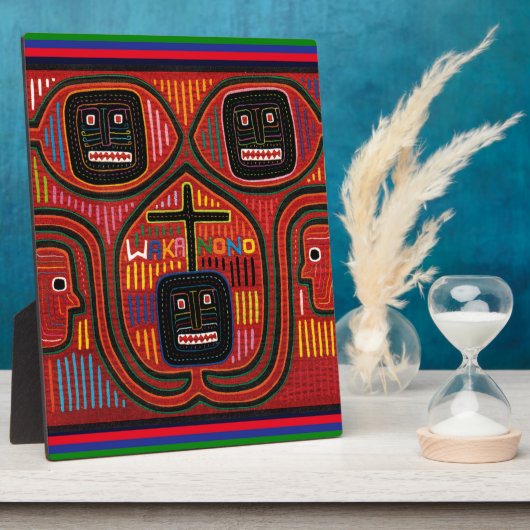 Cuna Tribal Design Fotoplaat (Zijkant)