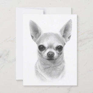 "Cunami" met de hand geschilderd portret van Chihu Briefkaart
