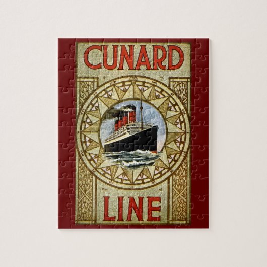 Cunard Cruise Line Travel Poster  Titanic Legpuzzel (Verticaal)