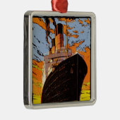 Cunard Europe-America Metalen Ornament (Rechts)